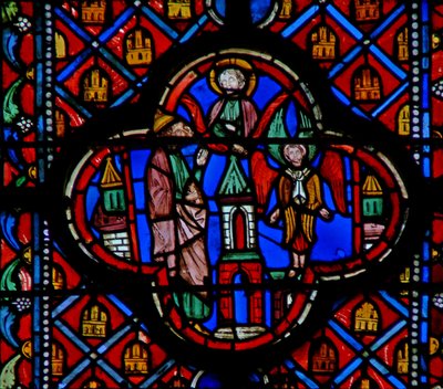 Die Vision von Ezechiel mit einem Cherubim? von French School