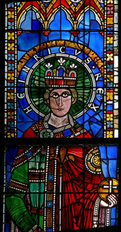 Fenster w15, Kaiser Heinrich I. darstellend von French School