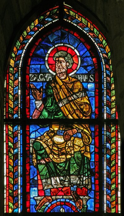 Fenster w207, Zacharias darstellend von French School