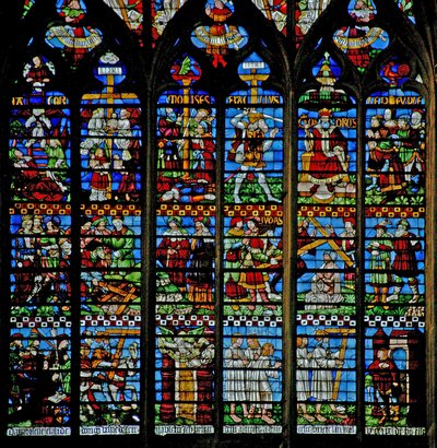 Fenster w235 zeigt die hl. Helena findet das Kreuz von French School