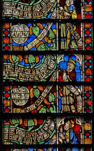 Fenster w8, Details des Baums des Lebens von French School