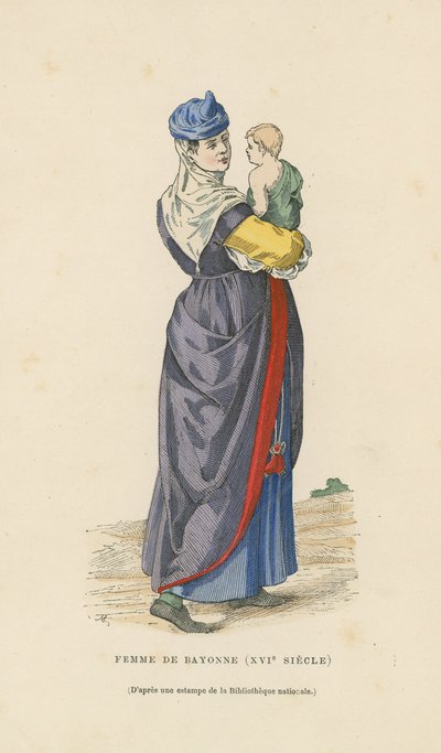Frau von Bayonne, 16. Jahrhundert von French School