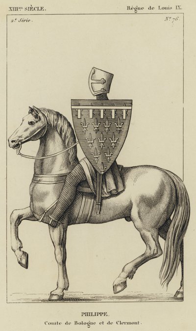 XIII Jahrhundert, Herrschaft von Ludwig IX., Philippe, Graf von Boulogne und Clermont von French School