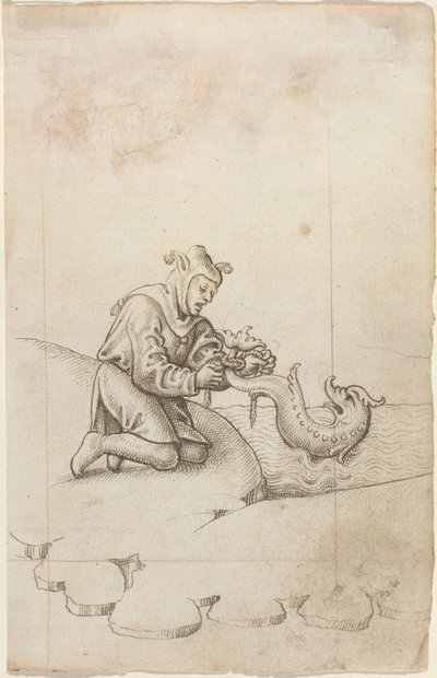 Du bindest einem Delfin den Schwanz [fol. 17 recto] von French School