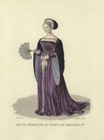 Junge Dame aus der Zeit von König Franz I. von Frankreich von French School