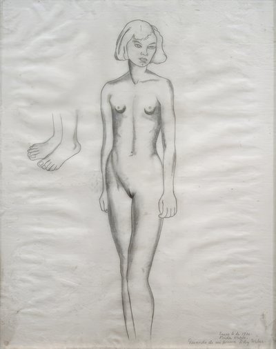 Aktdarstellung meiner Cousine Ady Weber von Frida Kahlo