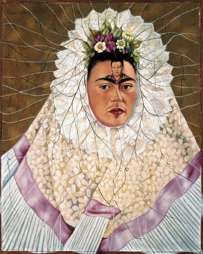 Selbstporträt als Tehuana oder Diego in meinem Kopf von Frida Kahlo
