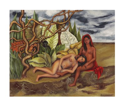 Das Land selbst oder Zwei Nackte im Dschungel von Frida Kahlo