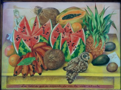 Die Braut ist erschrocken über das offene Leben von Frida Kahlo