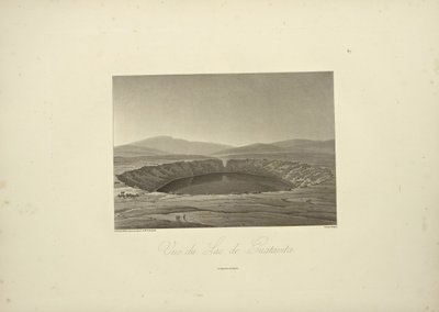 Ansicht des Sees von Guatavita, Illustration aus 