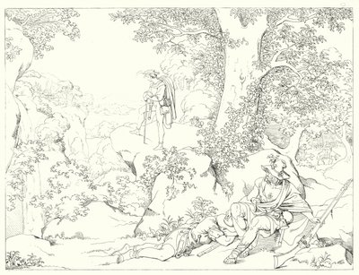 Illustration zu Schillers Lied von der Glocke von Friedrich August Moritz Retzsch