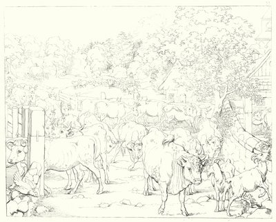 Illustration zu Schillers Lied von der Glocke von Friedrich August Moritz Retzsch