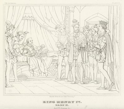 König Heinrich IV., Teil II, Akt IV, Szene 4 von Friedrich August Moritz Retzsch