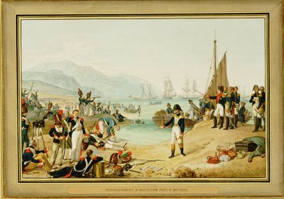 Napoleon I. landet in der Nähe von Antibes, Frankreich von Friedrich Philipp Reinhold