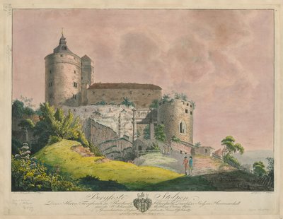 Bergfeste Stolpen, ca. 1800 von Friedrich or Johann Friedrich Wizani