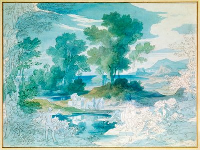 Ulysses und Nausicaa von Friedrich the Elder Preller