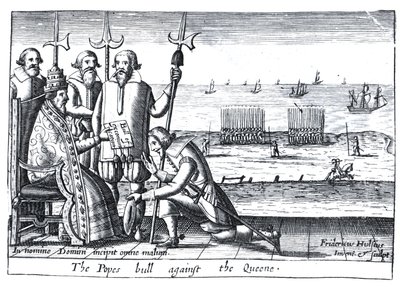 Die Bulle des Papstes gegen die Königin im Jahr 1570 von Friedrich van Hulsen