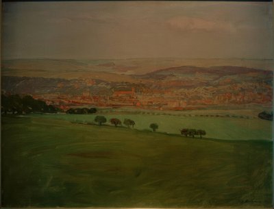 Blick vom Ettersberg auf Weimar von Fritz Mackensen