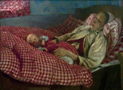 Die Wöchnerin von Fritz Mackensen