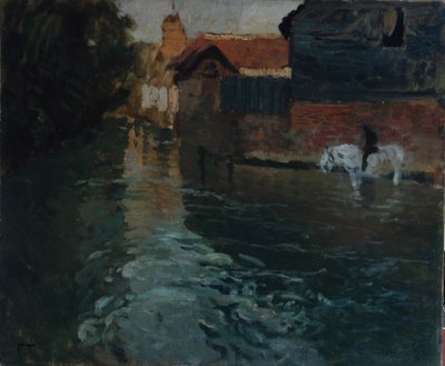 Fluss im Norden, ca. 1893 von Fritz Thaulow