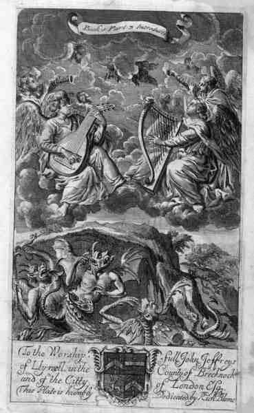 Szene von Himmel und Hölle, Illustration aus der Einleitung zu Buch 1 Teil 3 von 