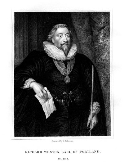 Richard Weston, 1. Earl of Portland, 1825 von G. Kellaway