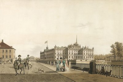 Ansicht des Michailowski-Palastes, 1804 von Gabriel Ludwig Lory the Elder
