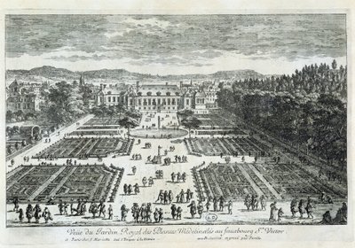 Ansicht des Jardin des Plantes im 17. Jahrhundert, von Perelle von Gabriel Perelle