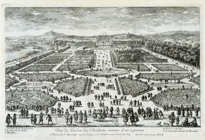 Ansicht des Tuileriengartens wie er jetzt ist - graviert von Perelle, Ende des 17. Jahrhunderts von Gabriel Perelle