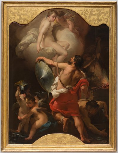 Venus bestellt Rüstung für Aeneas in der Schmiede des Vulkan von Gaetano Gandolfi