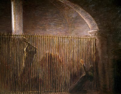 Parisina, Gemälde von Gaetano Previati (1852-1920), letzte Szene des vierten Aktes der gleichnamigen Oper von Pietro Mascagni (1863-1945) von Gaetano Previati