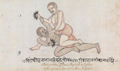Zwei Jeyties ringen von Gangaram Chintaman Tambat