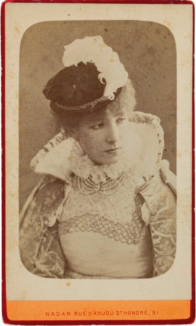 Porträt von Sarah Bernhardt 1844-1923 von Gaspard Félix Nadar