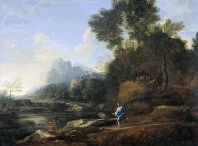 Italienische Landschaft von Gaspard Poussin Dughet