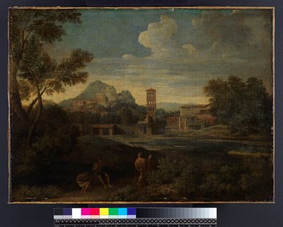 Landschaft mit Figuren, vor 1675 von Gaspard Poussin Dughet