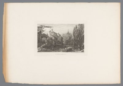 Ansicht eines Baches bei Salins von Gaston Coindre