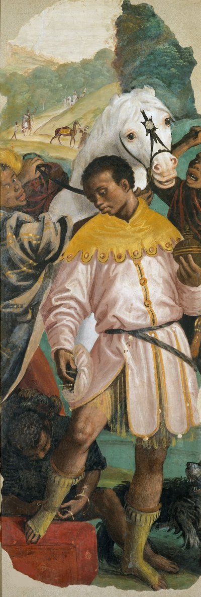 Die Anbetung der Könige (linkes Panel) von Gaudenzio Ferrari