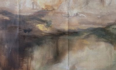 Nebelige abstrakte Landschaft von Gemma Bardot