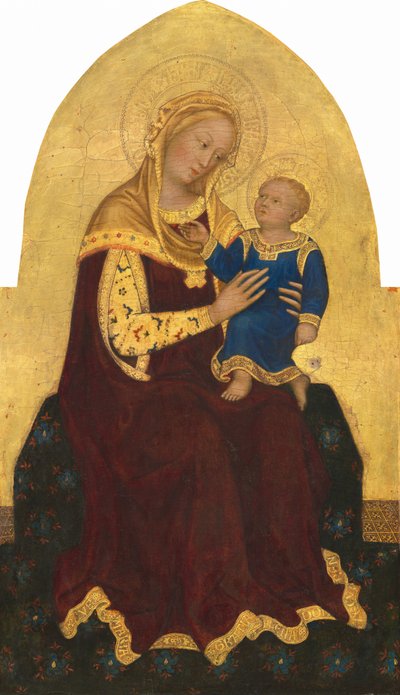 Madonna mit Kind auf dem Thron von Gentile da Fabriano