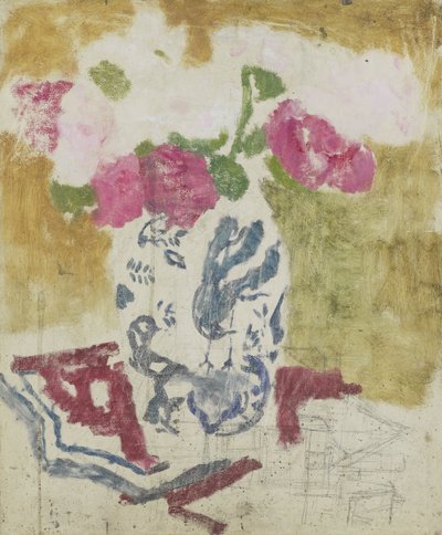 Vase mit Rosa Blumen von Georg-Hendrik Breitner