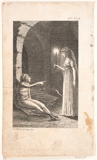 Illustration mit Gefängnisszene von Georg Christian Schule