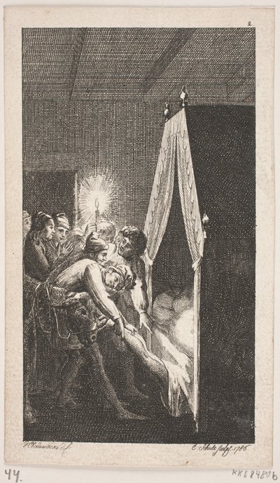 Titelvignette zu Smollett "Peregrine Pickles Tildragelser" von Georg Christian Schule