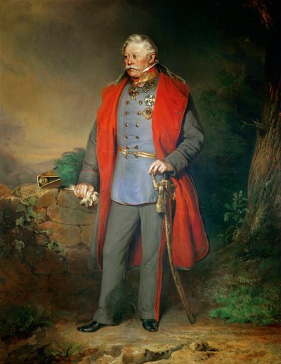 Feldmarschall Josef Graf Radetzky, Oberbefehlshaber während der Feldzüge gegen Italien von Georg Decker