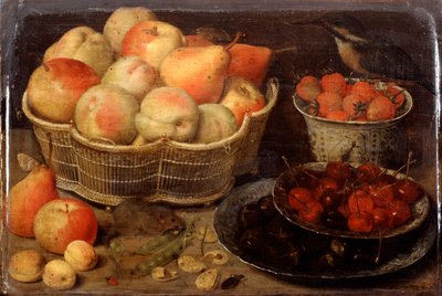 Stillleben mit Früchten, spätes 16. frühes 17. Jahrhundert von Georg Flegel