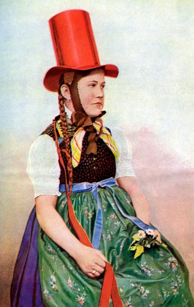 Eine Waldjungfrau in ihrem Sonntagskleid, 1922 von Georg Haeckel
