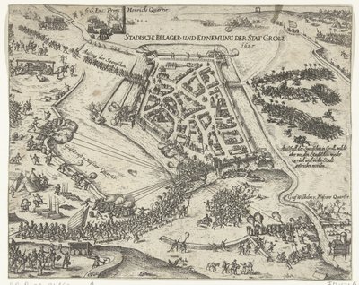 Belagerung von Grol durch Friedrich Heinrich, 1627 von Georg Keller
