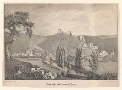 Sayner Hütte und das Schloss Sayn von Georg Osterwald