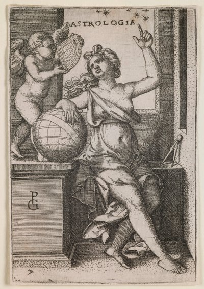 Astrologia, aus der Serie „Die Freien Künste“ von Georg Pencz