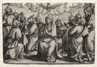 Das Leben Jesu Christi: Der Abstieg des Heiligen Geistes von Georg Pencz