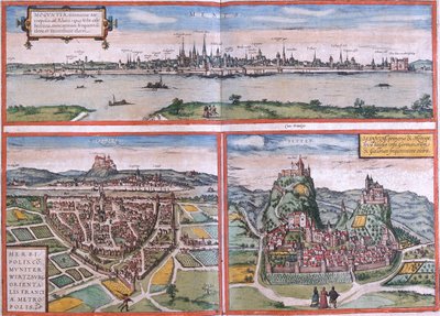 Mainz, Würzburg, Sitten, Deutschland von Georg and Hogenberg Franz (1535 90) Braun